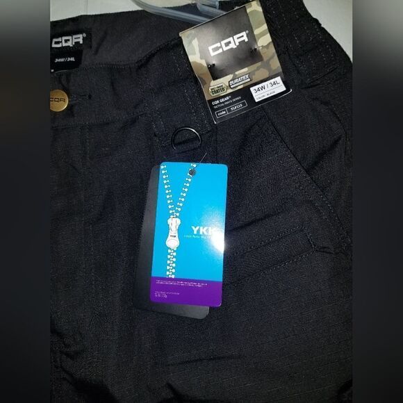NWT CQR duratex black tactical pants 34XW/34L NEW WITH TAGS - Picture 6 of 9